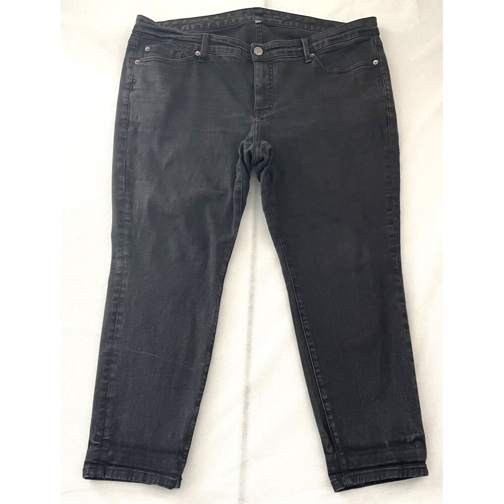 Torrid Perfect Skinny Ankle Vintage Stretch Black Denim Jeans Women Size 20R